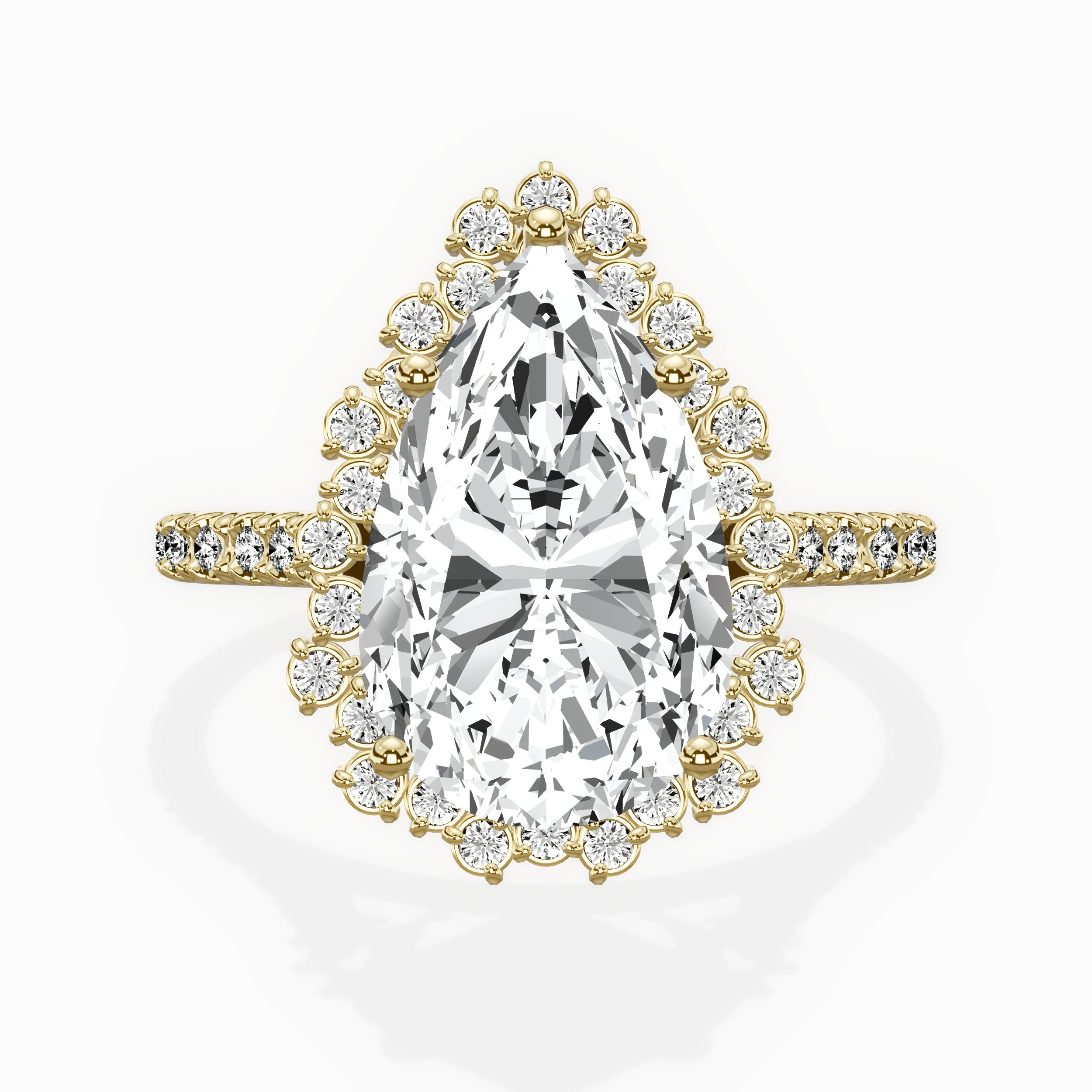 Vintage Halo Engagement Ring