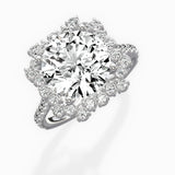 Vintage Halo Engagement Ring