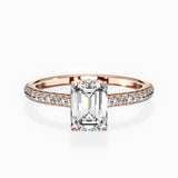 Pave Hidden Halo Engagement Ring