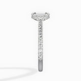 Pave Hidden Halo Engagement Ring
