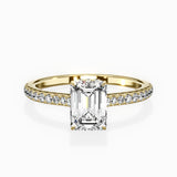 Pave Hidden Halo Engagement Ring