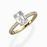 Pave Hidden Halo Engagement Ring