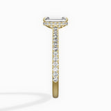 Pave Hidden Halo Engagement Ring