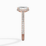 Pave Hidden Halo Engagement Ring