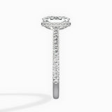 Pave Hidden Halo Engagement Ring