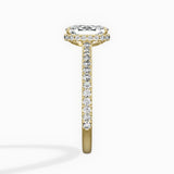 Pave Hidden Halo Engagement Ring