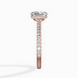 Pave Hidden Halo Engagement Ring