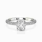 Pave Hidden Halo Engagement Ring