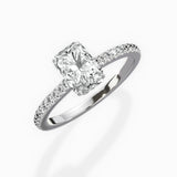 Pave Hidden Halo Engagement Ring