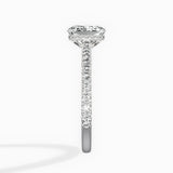 Pave Hidden Halo Engagement Ring