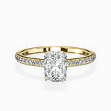 Pave Hidden Halo Engagement Ring