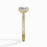 Pave Hidden Halo Engagement Ring