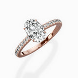 Pave Hidden Halo Engagement Ring