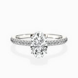 Pave Hidden Halo Engagement Ring