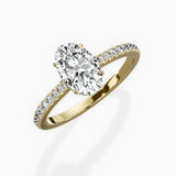 Pave Hidden Halo Engagement Ring