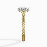 Pave Hidden Halo Engagement Ring