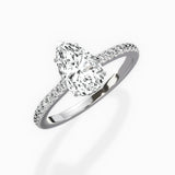 Pave Hidden Halo Engagement Ring
