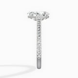 Pave Hidden Halo Engagement Ring