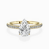 Pave Hidden Halo Engagement Ring