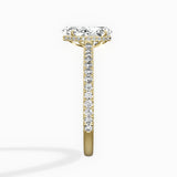 Pave Hidden Halo Engagement Ring