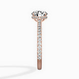 Pave Hidden Halo Engagement Ring