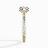 Pave Hidden Halo Engagement Ring