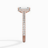 Pave Hidden Halo Engagement Ring