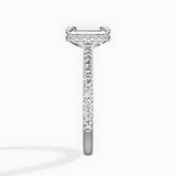 Pave Hidden Halo Engagement Ring