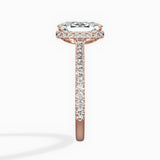 Pave Hidden Halo Engagement Ring
