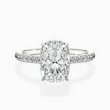 Pave Hidden Halo Engagement Ring