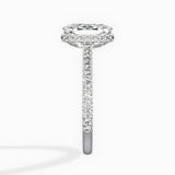 Pave Hidden Halo Engagement Ring