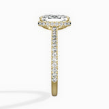 Pave Hidden Halo Engagement Ring