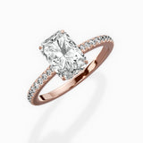 Pave Hidden Halo Engagement Ring