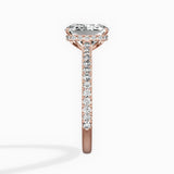 Pave Hidden Halo Engagement Ring