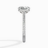 Pave Hidden Halo Engagement Ring