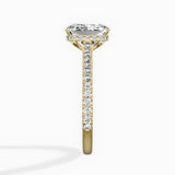 Pave Hidden Halo Engagement Ring