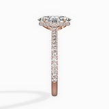 Pave Hidden Halo Engagement Ring
