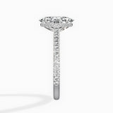 Pave Hidden Halo Engagement Ring
