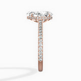 Pave Hidden Halo Engagement Ring