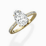 Pave Hidden Halo Engagement Ring