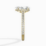 Pave Hidden Halo Engagement Ring