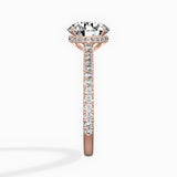 Pave Hidden Halo Engagement Ring