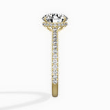 Pave Hidden Halo Engagement Ring