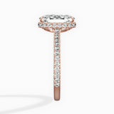 Pave Hidden Halo Engagement Ring
