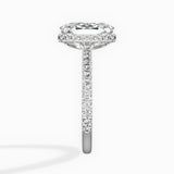 Pave Hidden Halo Engagement Ring