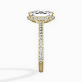 Pave Hidden Halo Engagement Ring