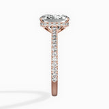 Pave Hidden Halo Engagement Ring
