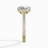Pave Hidden Halo Engagement Ring