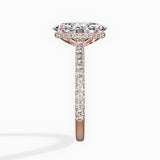 Pave Hidden Halo Engagement Ring