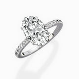 Pave Hidden Halo Engagement Ring